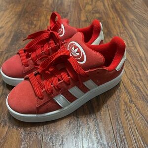 Adidas Campus Scarlet Sneakers with White Accents